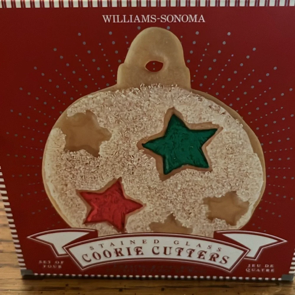 Williams Sonoma stained glass cookie‎ cutters, new